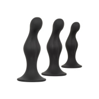 CalExotics Silicone Anal Ripple Kit | Zwart