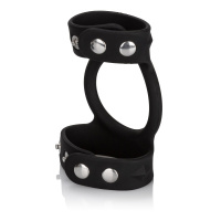 CalExotics Silicone Tri-Snap C & B Cage | Zwart