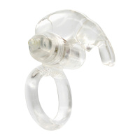 Seven Creations Rabbit Vibrating Cockring | Transparant