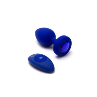 B-Vibe Vibrating Jewel Plug L/XL | Blauw