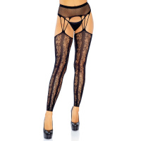 Leg Avenue Footless Garterbelt Stockings | Zwart