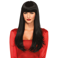 Leg Avenue Bangin' long straight wig | Zwart