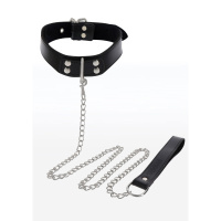 Taboom Bondage Essentials Elegant Collar and Chain Leash | Zwart