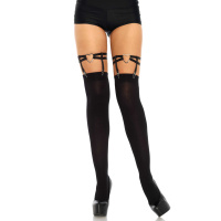 Leg Avenue Dual Strap Heart Garters | Zwart
