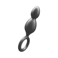 ToyJoy Buttocks The Plugger 2-Balls Metallic Silicone Plug | Grijs