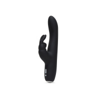 Fifty Shades of Grey Greedy Girl Rechargeable Slimline Rabbit Vibrator | Zwart