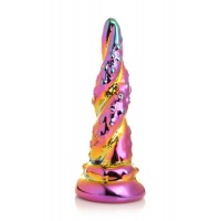 Creature Cocks - Betoverende Regenboog Glazen Dildo - Geel & Roze