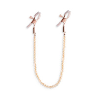 NS Novelties Bound Nipple Clamps DC1 | Rose Gold