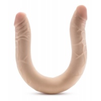 Dr Skin - Dr. Skin Plus 16,5” Buigzame Dubbele Dildo Beige