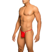 MOB Eroticwear Sheer T-Back Thong | Rood