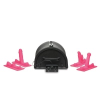 LOVE BOTZ - 50X Saddle Pro Sex Machine met 4 Opzetstukken - Zwart
