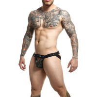 MOB Eroticwear Dngeon Peekaboo Jock | Groen