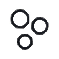 ToyJoy Manpower Power Halo C-Ring Set | Zwart