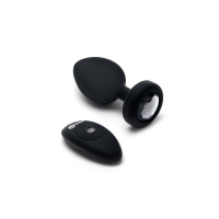 B-Vibe Vibrating Jewel Plug XXL | Zwart