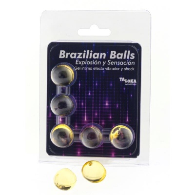 Taloka 5 Brazilian Balls Vibrating Shock Effect Gel Taloka 5 Brazilian Balls Vibrating Shock Effect Gel