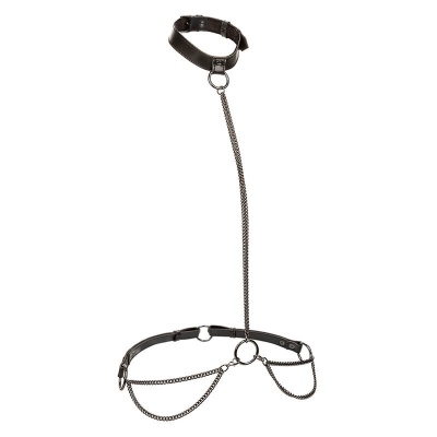 CALEXOTICS Euphoria Chain Halter Collar & Leash Plus Size - image 1