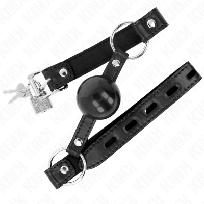 Kink Black Tpe Ball 4cm Gag - image 2