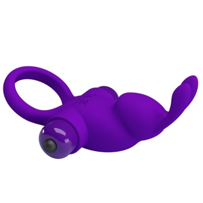 Pretty Love Purple Rabbit Vibrator Ring - image 5