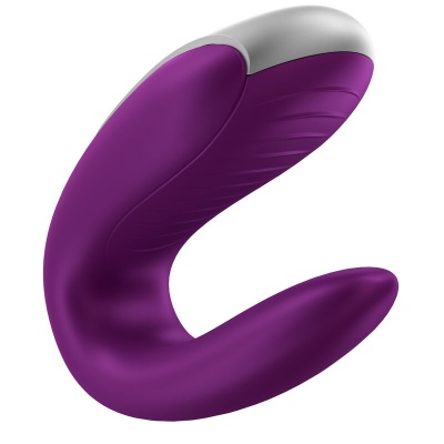Satisfyer Double Fun Couples Vibrator Purple - image 7