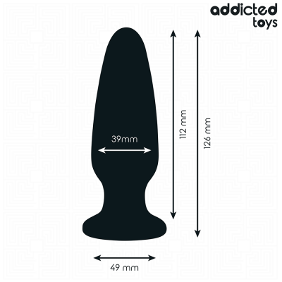 Addicted Toys Anal Plug with Jewel Silicone L 12.6CM - image 4