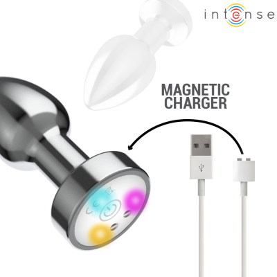 INTENSE Vibrating Metal Anal Plug LED Remote Size M - image 6