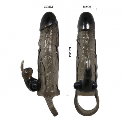 Baile Brave Man Penis Cover With Rabbit Black - image 5