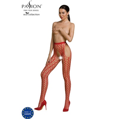 PASSION Bodystocking ECO COLLECTION BODYSTOCKING ECO S007 RED - image 1