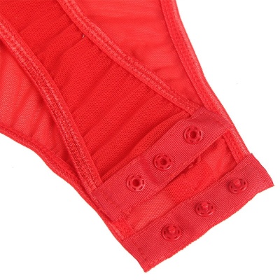 Subblime Teddy with Garter Strap Detail Red L/XL - image 9