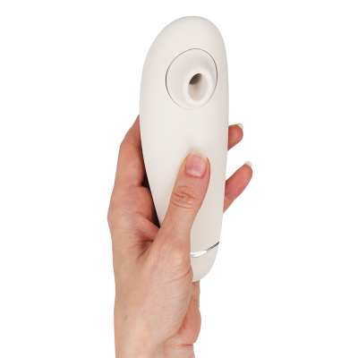 Womanizer Premium 2 Clitoral Stimulator Warm Gray - image 4