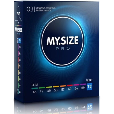 My Size Pro Condoms 72mm 3 Pack My Size Pro Condoms 72mm 3 Pack