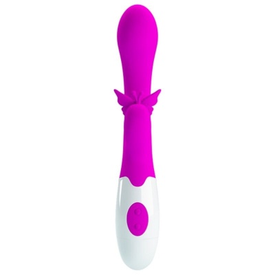 Pretty Love Butterfly Kiss Rabbit Vibrator - Purple - image 5