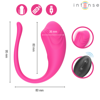 Intense - Olivia Pink Vibrating EGG With Remote Control - image 6
