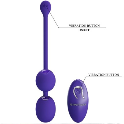 Pretty Love Willie Violet Remote Control Vibrating Balls - image 6