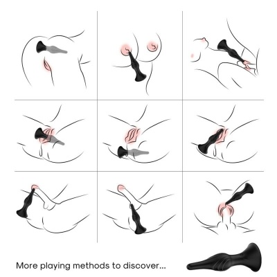 Armony Vibrator Anal Plug Remote Control Black - image 2