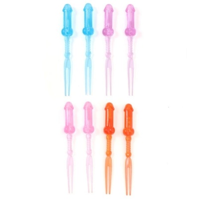 Diablo Picante Colored Penis Skewers, 8-Pack Diablo Picante Colored Penis Skewers, 8-Pack