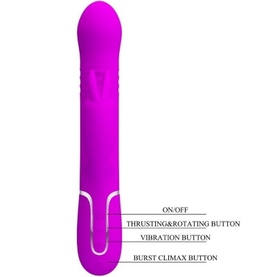Pretty Love Coale Rabbit Vibrator Pearls Violet - image 8