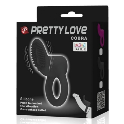 Pretty Love Cobra Vibrator Ring Black - image 7