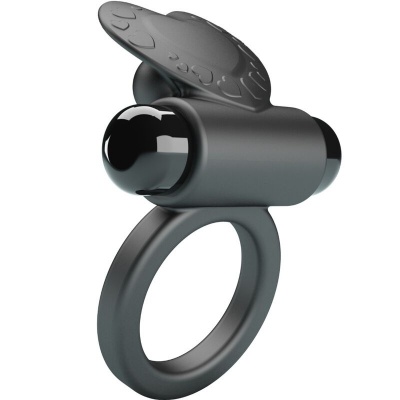 Pretty Love Debonaire Rabbit Vibrating Ring, Black - image 3