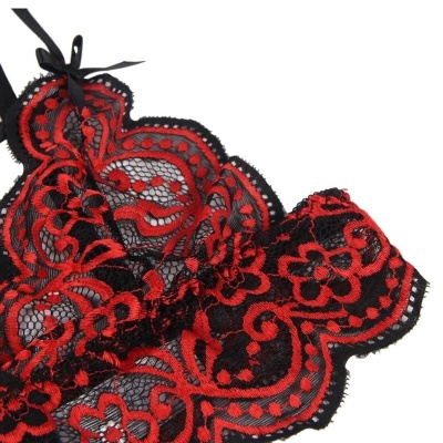 Sublime Lace Top and Thong Panty Set L/XL - image 7