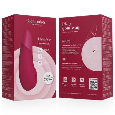 Womanizer Enhance Clitoral Stimulator Vibrant Pink - image 7