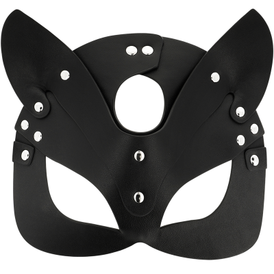 Coquette Chic Desire Vegan Leather Mask with Bunny Ears - image 3