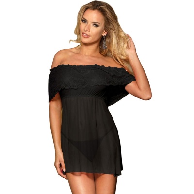 Subblime Short Dress with Thong Black L/XL - image 2