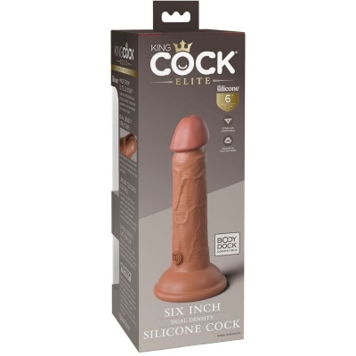 King Cock Elite Silicone Dildo 15.2 CM Caramel - image 5