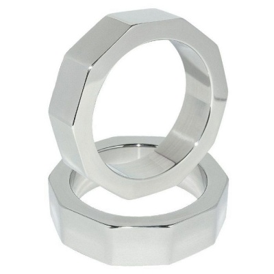 Metal Hard Penis Testicle Nut Ring 55mm Steel