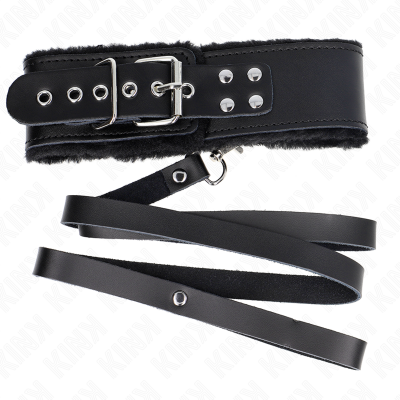 KINK Necklace Black Leather Lace 40-48cm - image 5