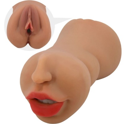 Crazy Bull Zoey Dual Channel Masturbator Mouth & Vagina - image 2