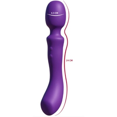 She.E.O Double-Ended Vibrating Massager Wand Purple - image 4