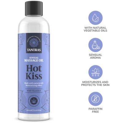 Intimateline Tantras Hot Kiss Massage Oil 150ML - image 2