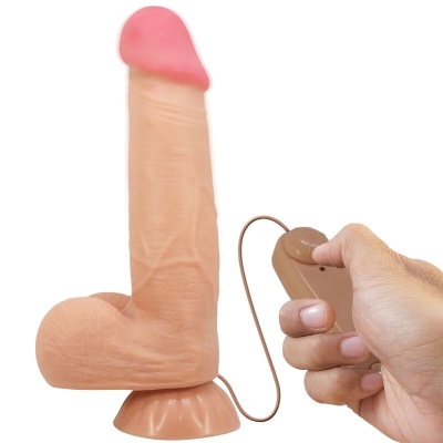 Pretty Love Sliding Skin Remote Dildo Flesh 21.8 CM