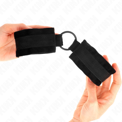 Kink Beginner Fur Cuffs Black O-Ring 15-25CM - image 4
